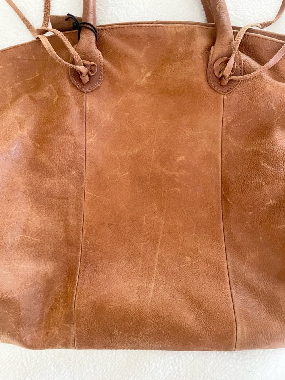 Urban Outfitters Ecote XL Brown Leather Shoulder/Tote Bag - Picture 3 of 14